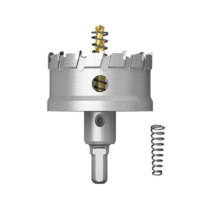 GSTK Upgrade Heavy Duty Carbide Hole Saw,Metal Steel Hole Saw Drill Bit, TCT Hole Cutter-Alloy Hardness Upgrade, Life Upgrade,Use for Stainless Steel, mild Steel, Iron, Copper,etc (62mm|2-7/16") - Image 1